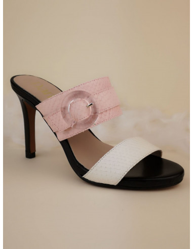 Small hot sale heeled mules