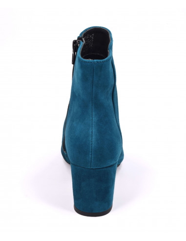 petrol blue ankle boots