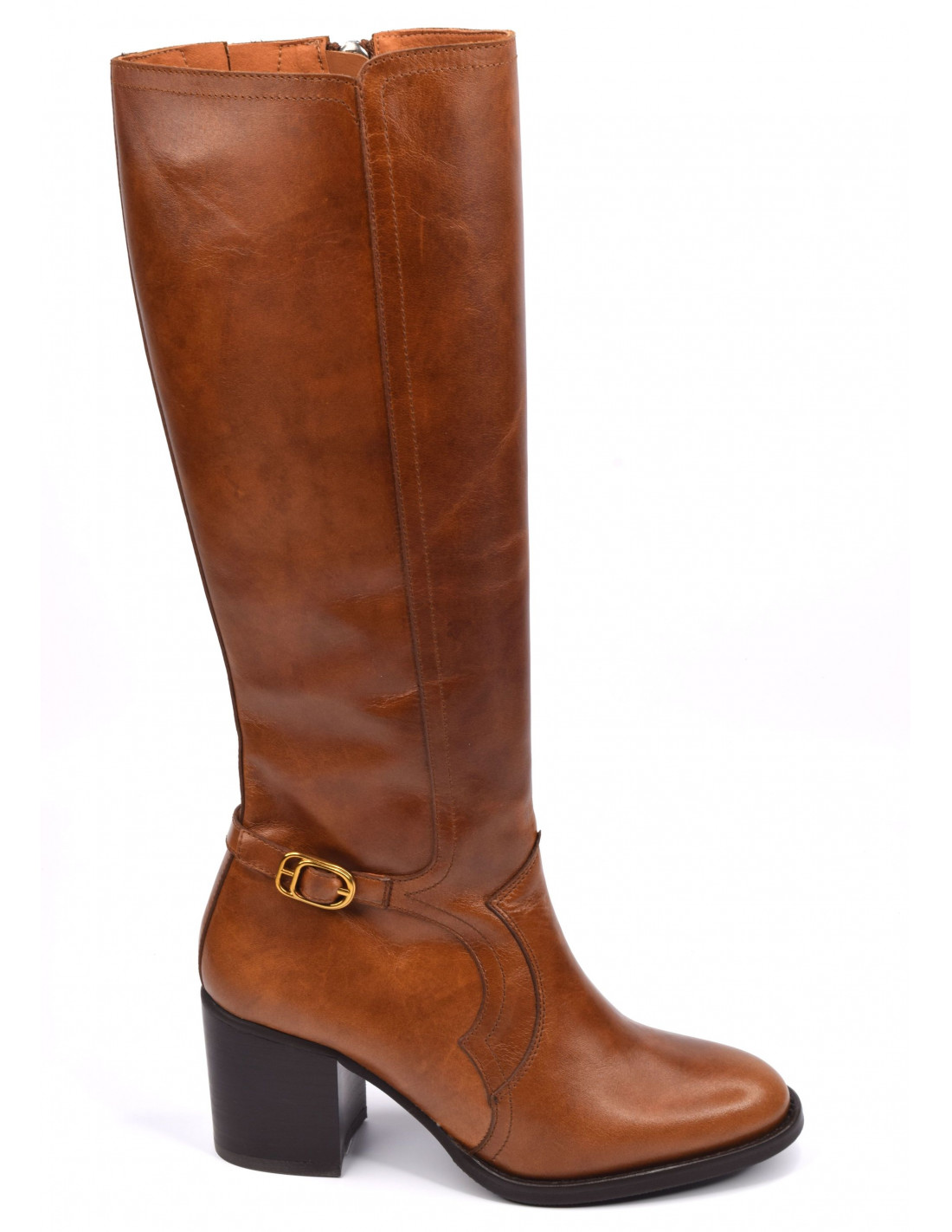 Bottes marron cuir femme new arrivals