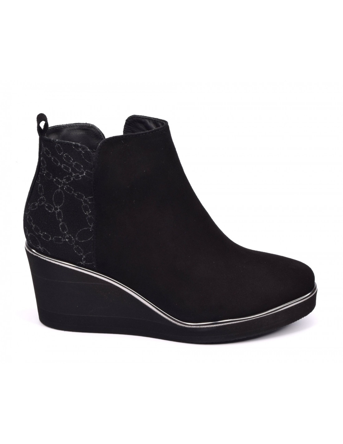 Bottines femme shop talon compensé