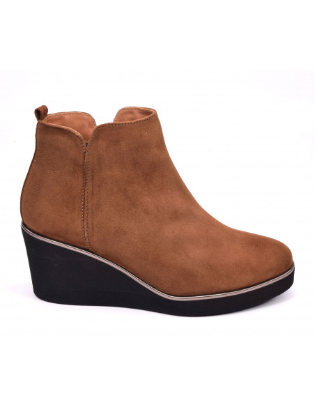 Bottines talon compensé outlet femme