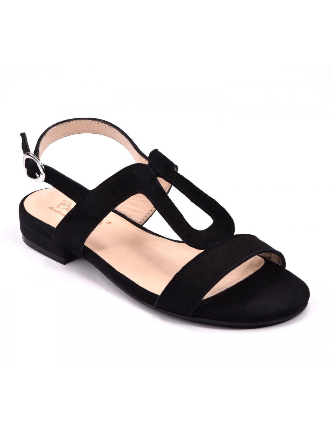 Sandalias Ante Negra Vox Bella B Talla 33 34 Liliboty