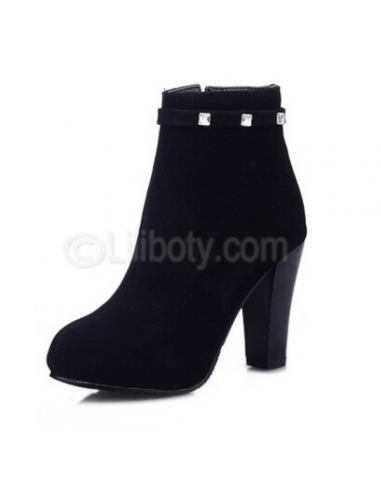 Black "Agathis" boots in small size for women