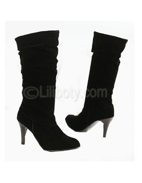 Women&#39;s black Amarantine heeled boots in small size