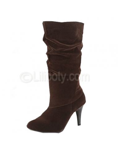 Women&#39;s brown Amarantine heeled boots in small size