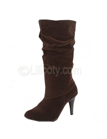 Women&#39;s brown Amarantine heeled boots in small size