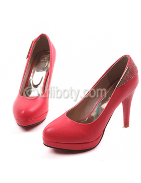 "TestLiliboty" Coral heels in small sizes for women