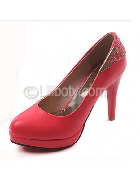 "TestLiliboty" Coral heels in small sizes for women