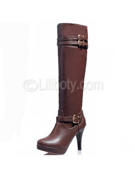 Brown "Caladium" boots in small size for women