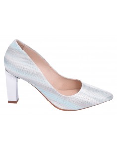 Pumps da sposa, scala celeste, taglie piccole, 2041, Dansi. Vista profilo