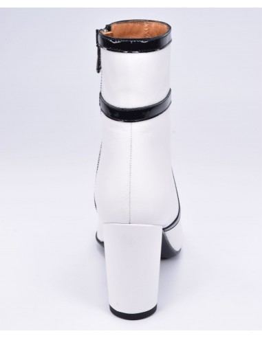 Bottines Cuir Blanc, 3327- Dansi- Petite Taille 32 33 34 35 Liliboty