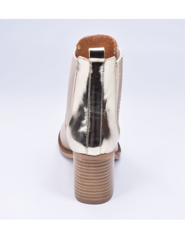 chaussure, bottines, femme petites pointures, nude, vue talon arrière chaussure, bottines, femme petites pointures, nude, vue talon arrière