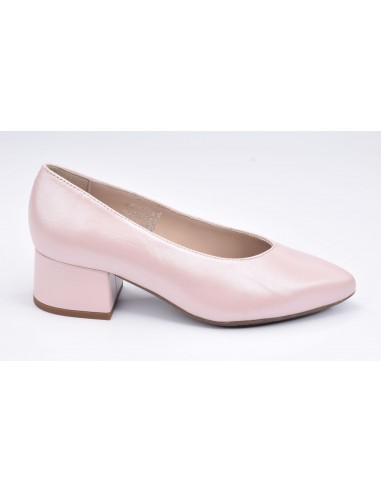 Pink leather pumps best sale