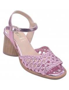 Sandales Cuir Métallisé Rose, 6441, Dansi, 32 33 34 35