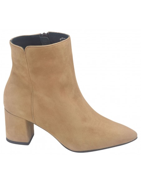 Bottines, Cuir Suédine Camel, Rope - Bella B, Femme Petite Pointure, 33 34 35, Vu Profil