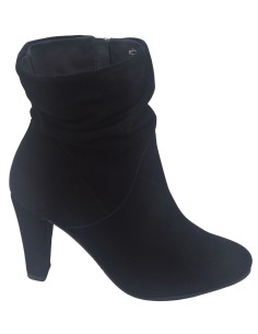 Bottines Cuir Suédine Noir ,Vankish, Bella B, Femme Petite Pointure, Vu Profil