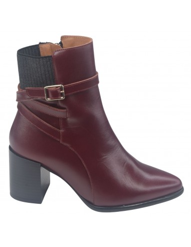 Bottines Cuir Lisse Bordeaux, 4080, Dansi, petite pointure 32 33 34 35