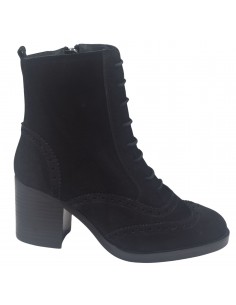 Bottines Lacets Daim Noir, 5024, Dansi, femme petite pointure 32 33 34 35