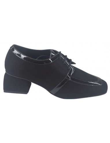 Derbies à Talons Daim Noir Noir, 7003, Dansi, femme petite pointure 32 33 34 35