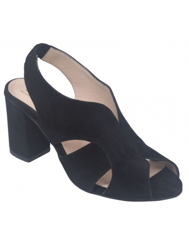 Sandales Cuir Suédine Noir, Bloom, Bella B, femme petite pointure 33 34