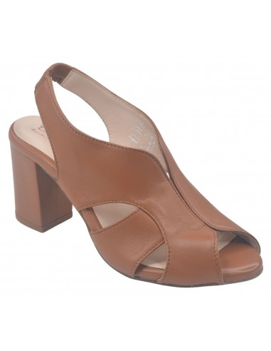 Sandales Cuir Lisse Marron Clair, Bloom, Bella B, femme petite pointure 33 34