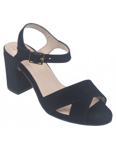 Sandales Cuir Suédine Noir, Blat, Bella B, petites pointures 33 34