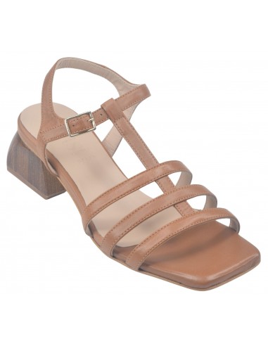 Sandales cuir cognac Dansi 7453 - Petites pointures  à