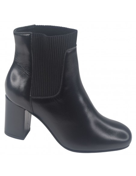 Bottines, Cuir Lisse Noir, Blondy - Bella B, femme petits pieds 33 34 35
