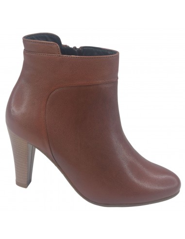 Bottines Cuir Lisse Marron ,Vat, Bella B, femme petite pointure