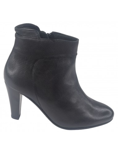 Bottines Cuir Lisse Noir ,Vat, Bella B, femme petite pointure
