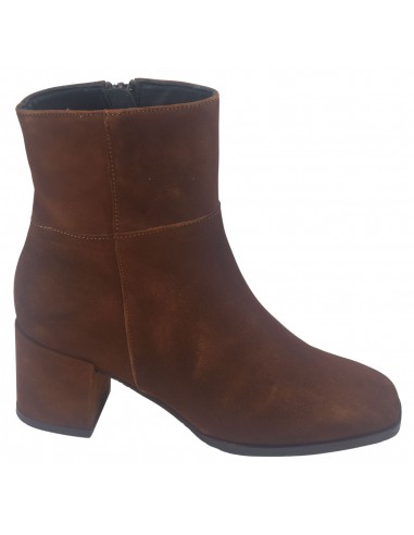 Bottines, Cuir Suédine Marron, Zipzip - Bella B, femme petites tailles