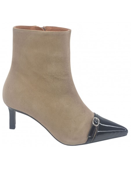 Bottines Elégantes, Daim Taupe, 8126A, Dansi, petite pointure 32 33 34 35