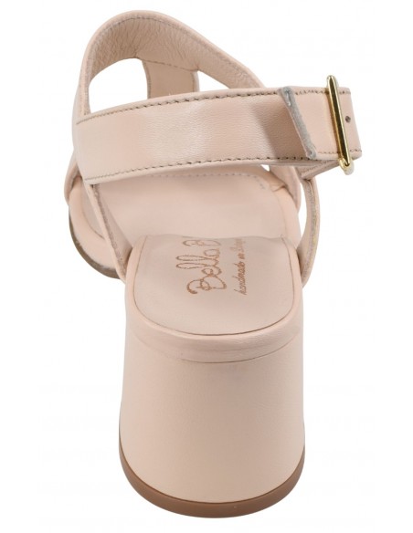 Détail talon 5,5 cm sandales nude Bella B Portugal