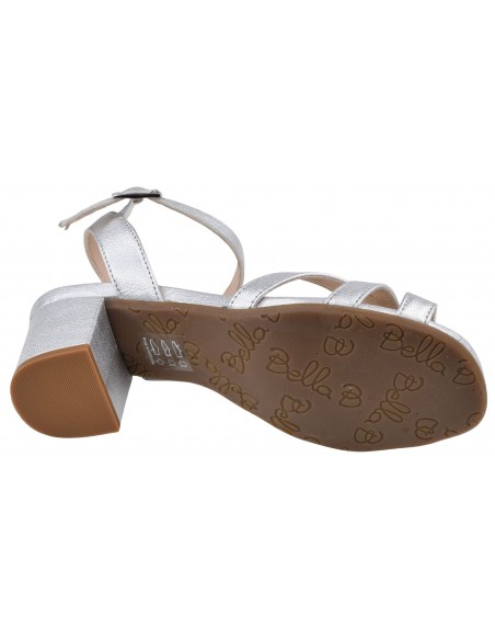 Sandales Bella B Asterias argent semelle extérieure caoutchouc