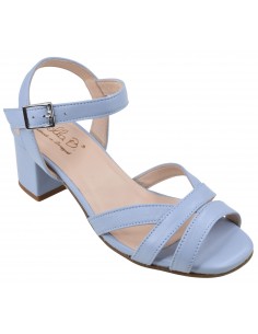 Sandales Asterias bleu ciel Bella B petites pointures 33 34 vue profil