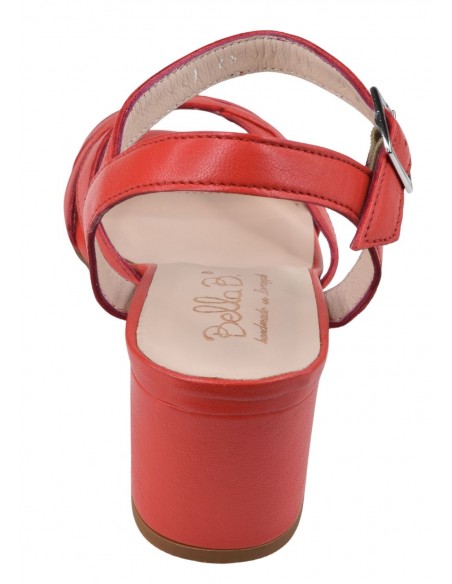 Sandales talon rouge Bella B Asterias vue arrière petites pointures 33 34