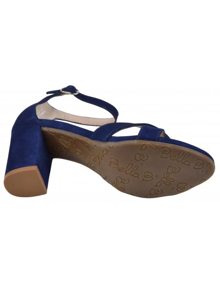 Sandales Bella B semelle extérieure caoutchouc souple bleu marine