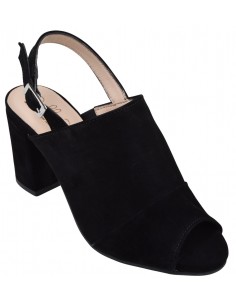 Sandales Blossom daim noir Bella B talon 7 cm femme petites pointures