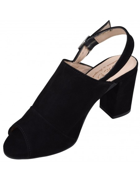 Sandales noir brides avant élégantes Bella B