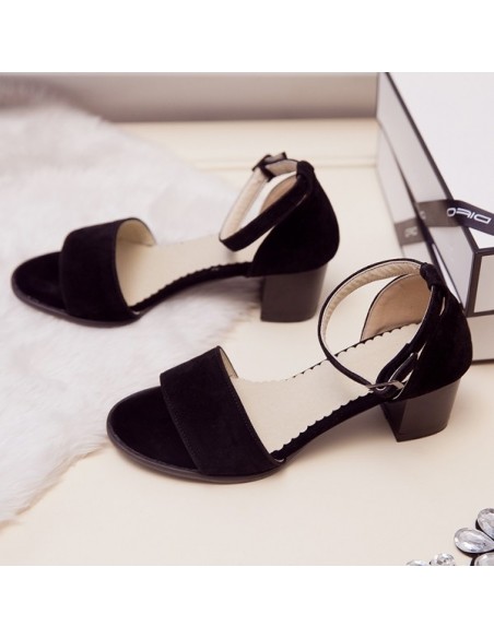Square heeled sandals