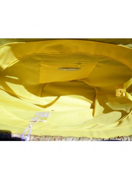 Bolso con flecos amarillo