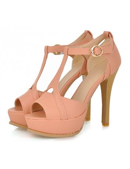 Pink "Yucca" sandals high heels small size