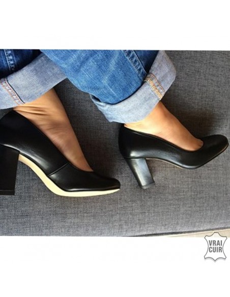 Women shoes small size Pumps with thick heels