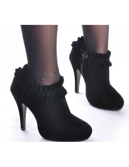 "Calluna" black ankle boots for women