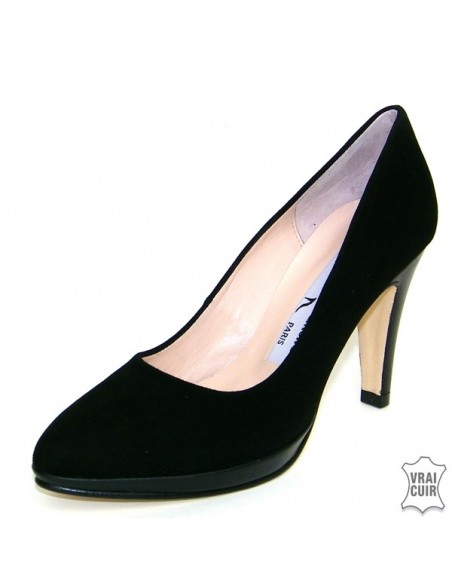 Zapatos negros con plataforma yves de beaumond mujer talla pequeña