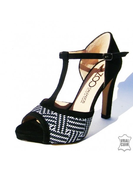 Black & white sandals ZC0088