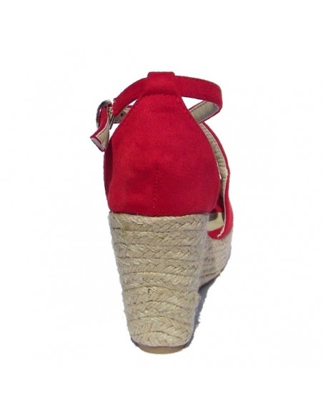 Sandali Mollys rossi con zeppa di piccole dimensioni da donna