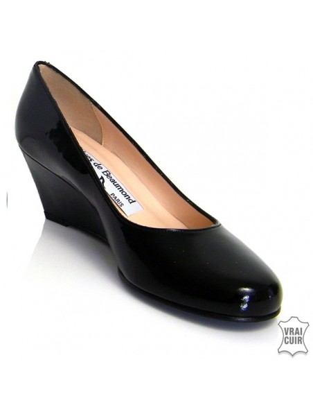 chaussures femme petite pointure Escarpins à talons compensés vernis 4179