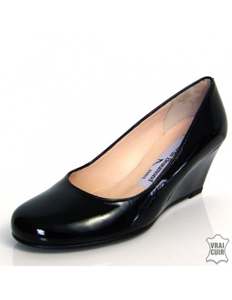 chaussures femme petite pointure Escarpins à talons compensés vernis 4179