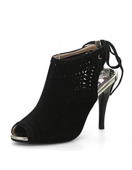 Black "Aria" high heel sandals